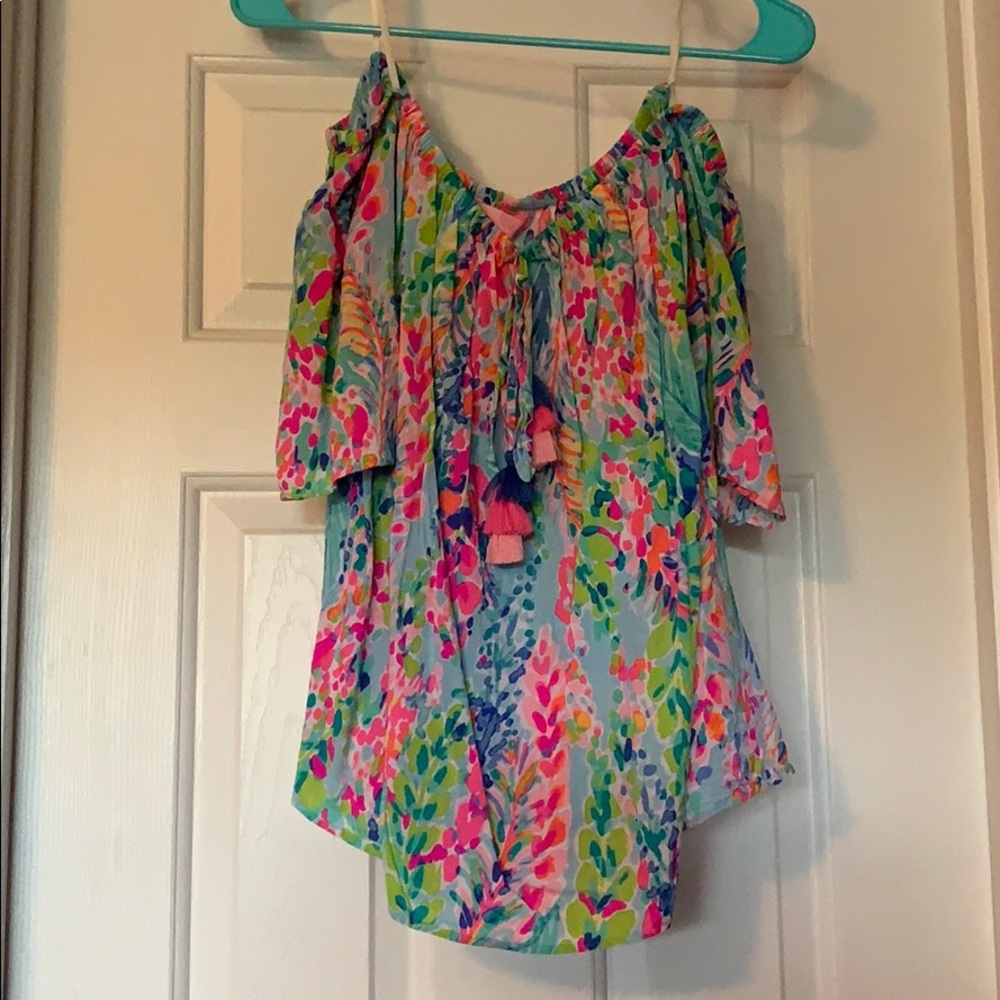 Lilly Pulitzer off the shoulder top